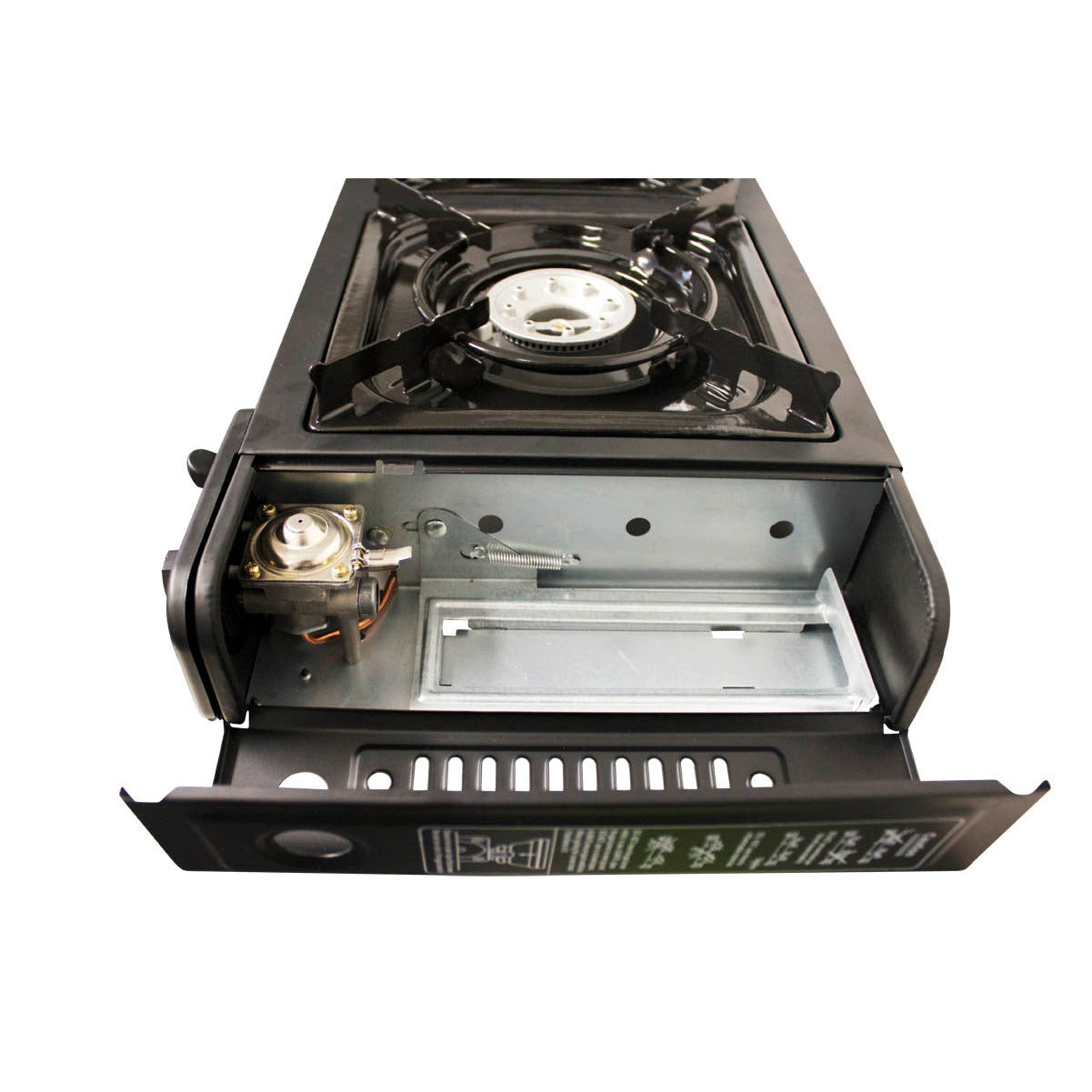 Double Burner Butane Gas Canister Stove - 2 Plate